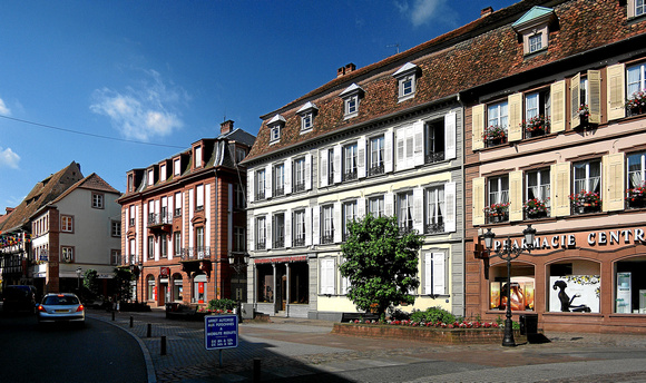 "Platz der Republik" in Weissenburg - Elsass
